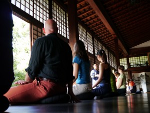 Meditation instruction at Shunko-in